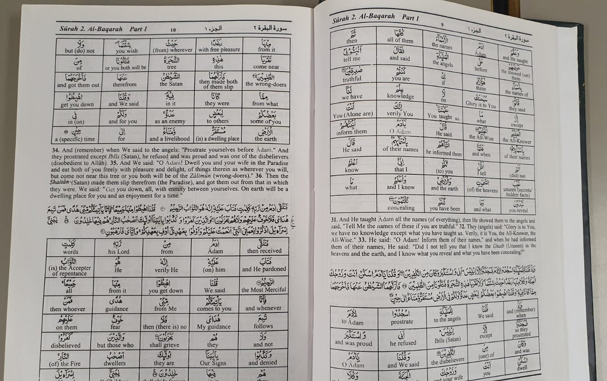Meaning of the Noble Quran: Word for Word English Translation - 3 Volumes