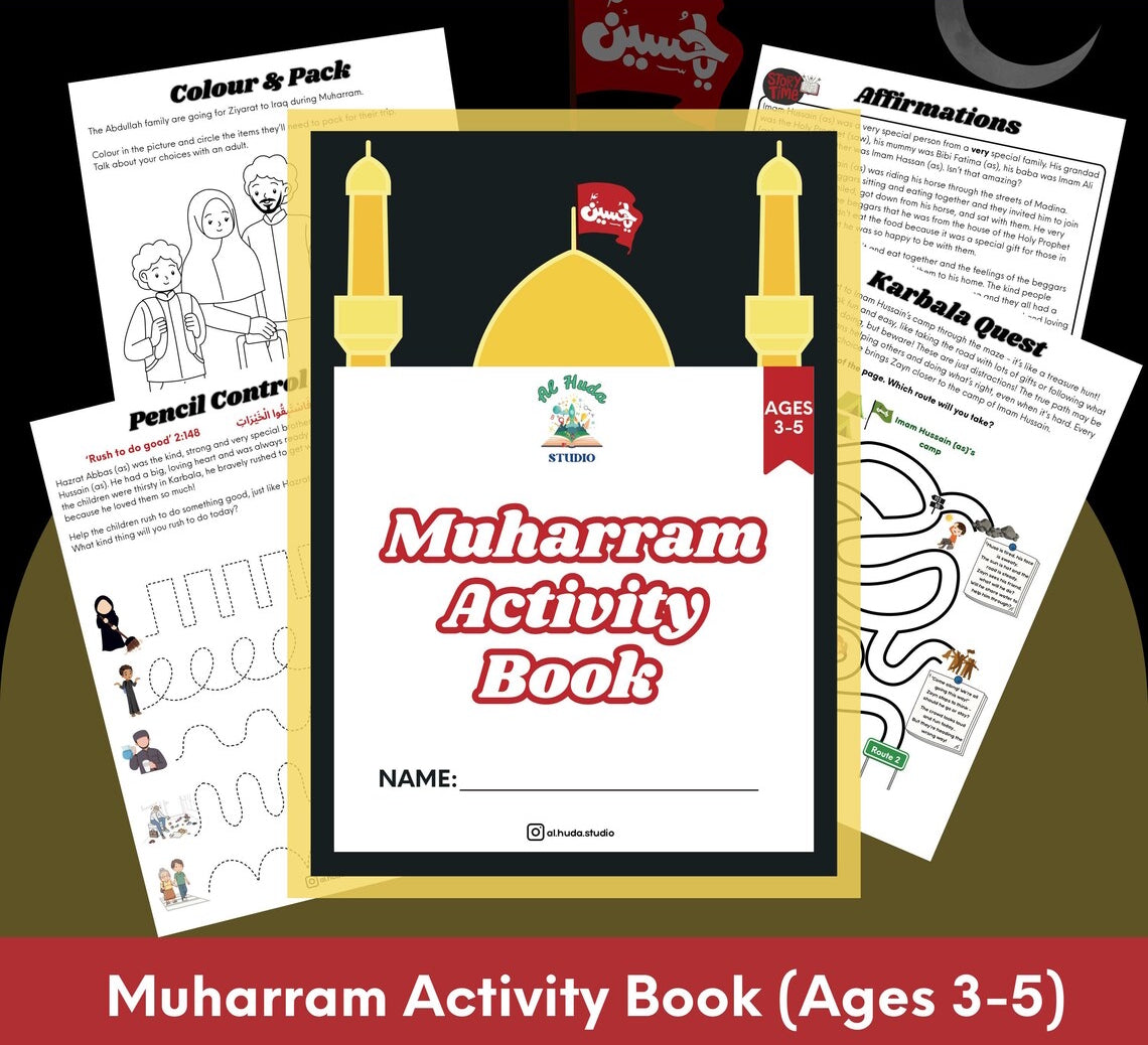 Muharram Activity Book Kids Ages 3–5